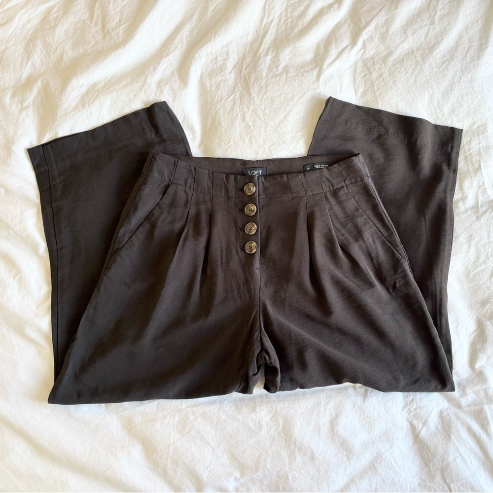 Dark brown Loft Trousers size 2p